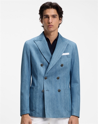 Hugo Boss - Italian Cotton Blazer - Light Pastel Blue 